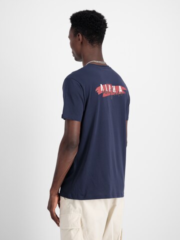 Maglietta di ALPHA INDUSTRIES in blu