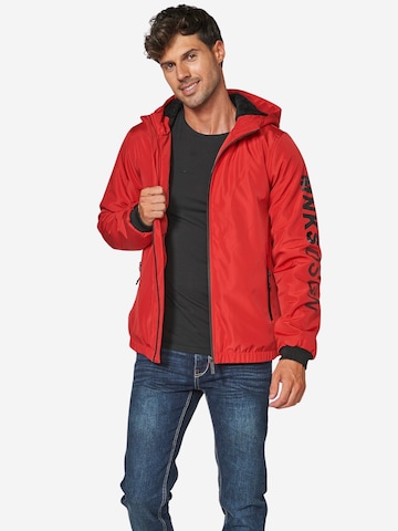 KOROSHI Zimná bunda - Červená: predná strana