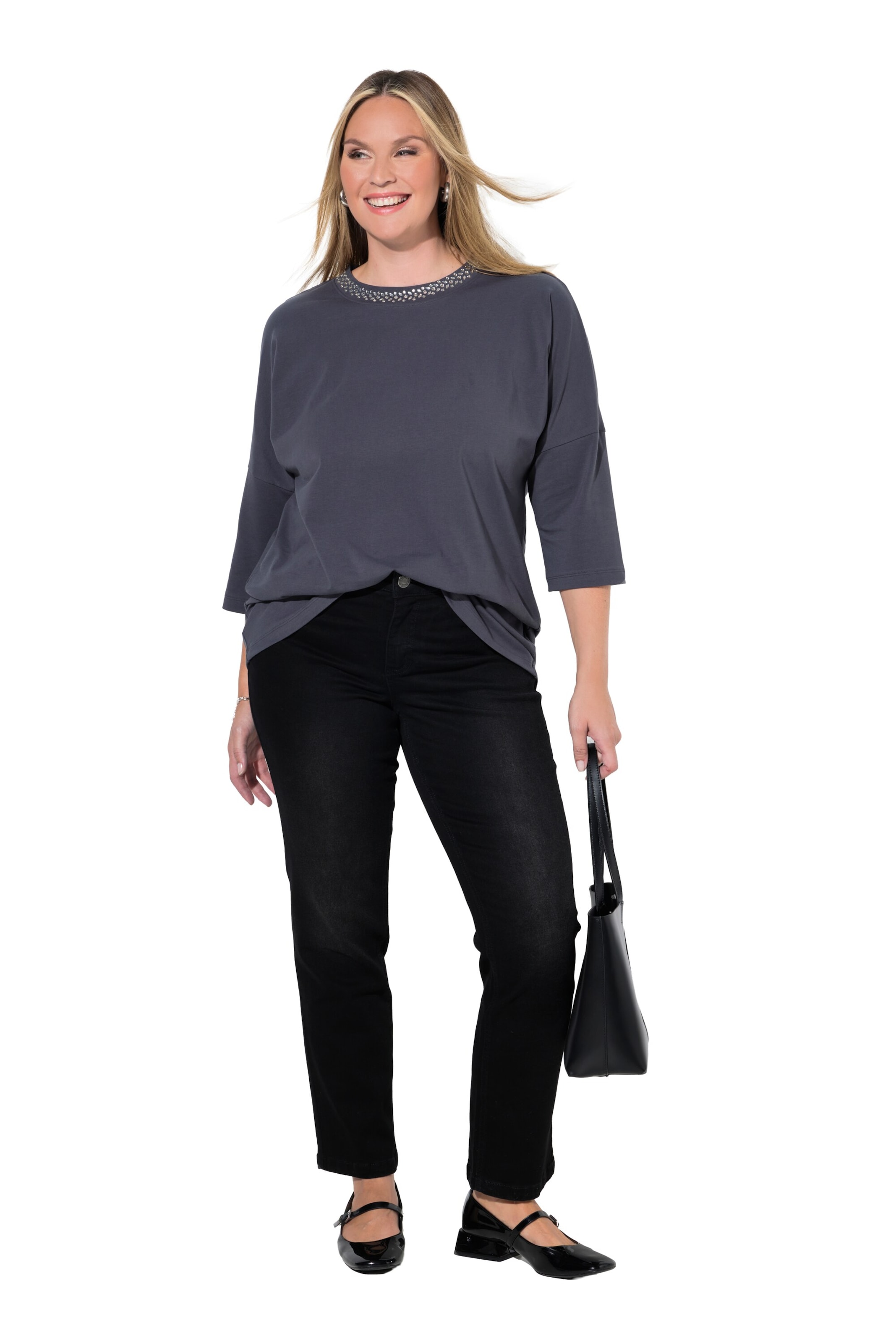 MIAMODA Regular Jeans in Zwart