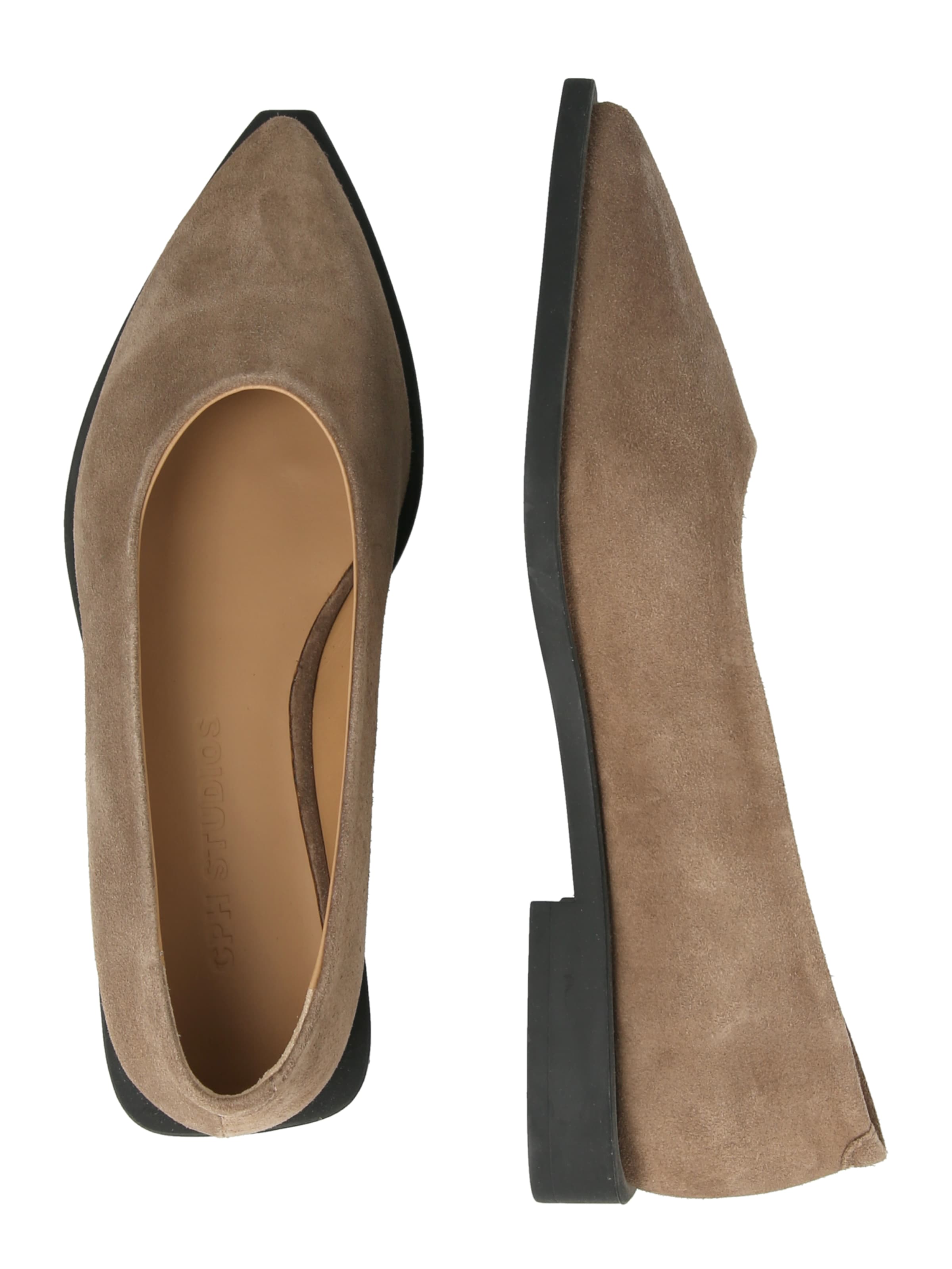 Copenhagen Studios Baleriny '415' w kolorze brązowy