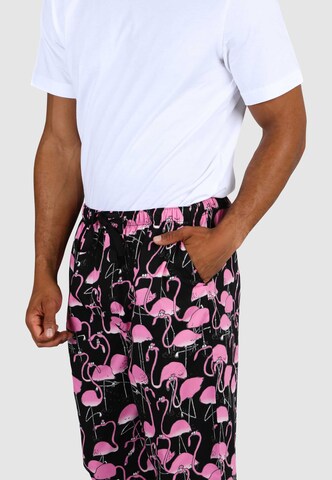 Pantalon de pyjama 'Greater Flamingos' Lousy Livin en noir