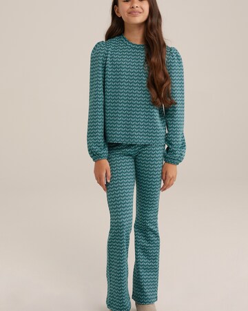 WE Fashion Flared Leggings in Grün