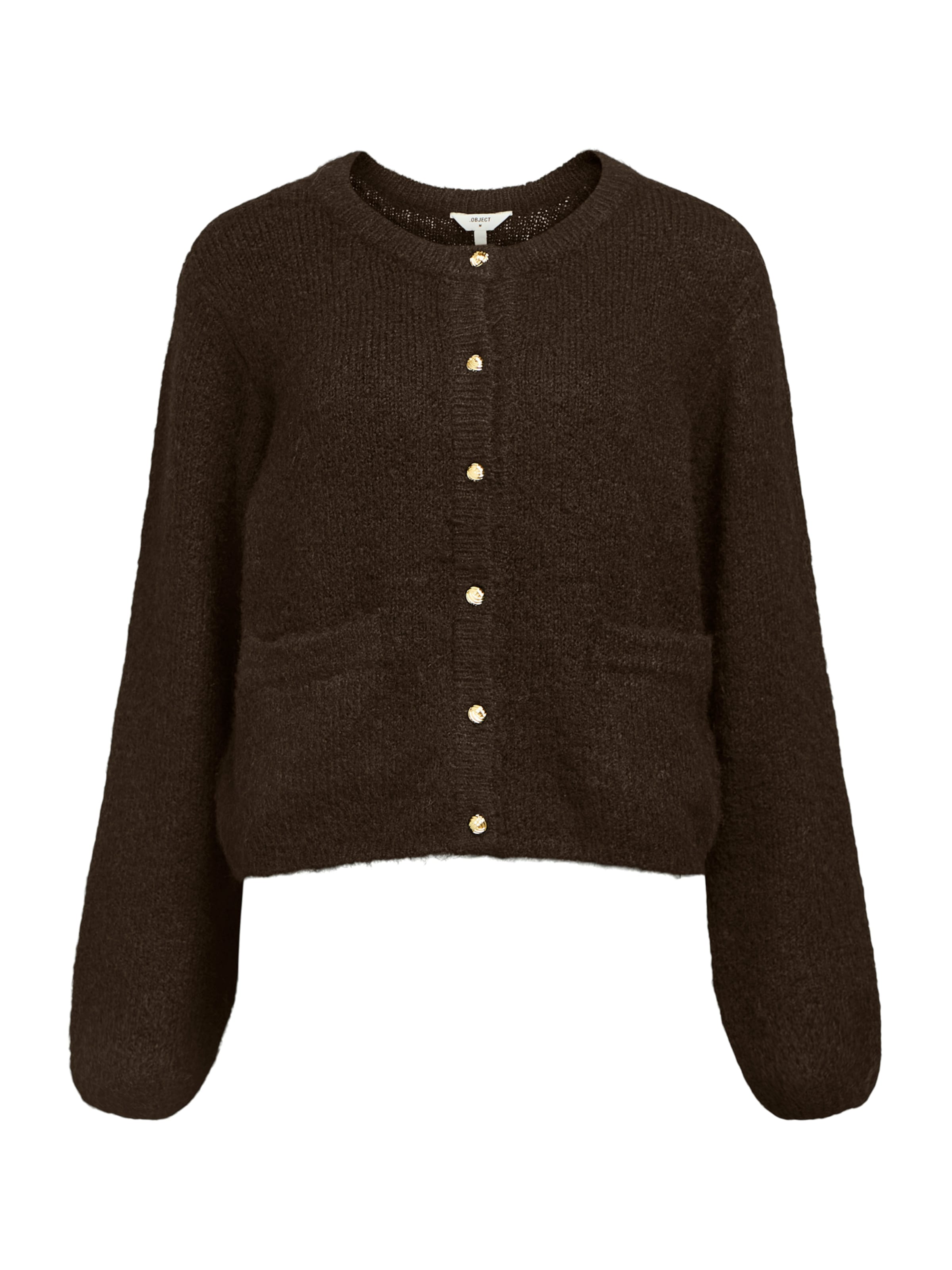 OBJECT Knit Cardigan 'SAGGIA' in Brown: front