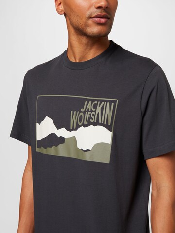 JACK WOLFSKIN Performance Shirt 'AUSBLICK' in Grey