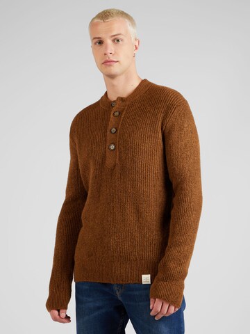 MUSTANG Sweater 'Emil' in Brown: front