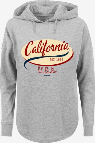 Sweat-shirt 'California' F4NT4STIC en gris : devant