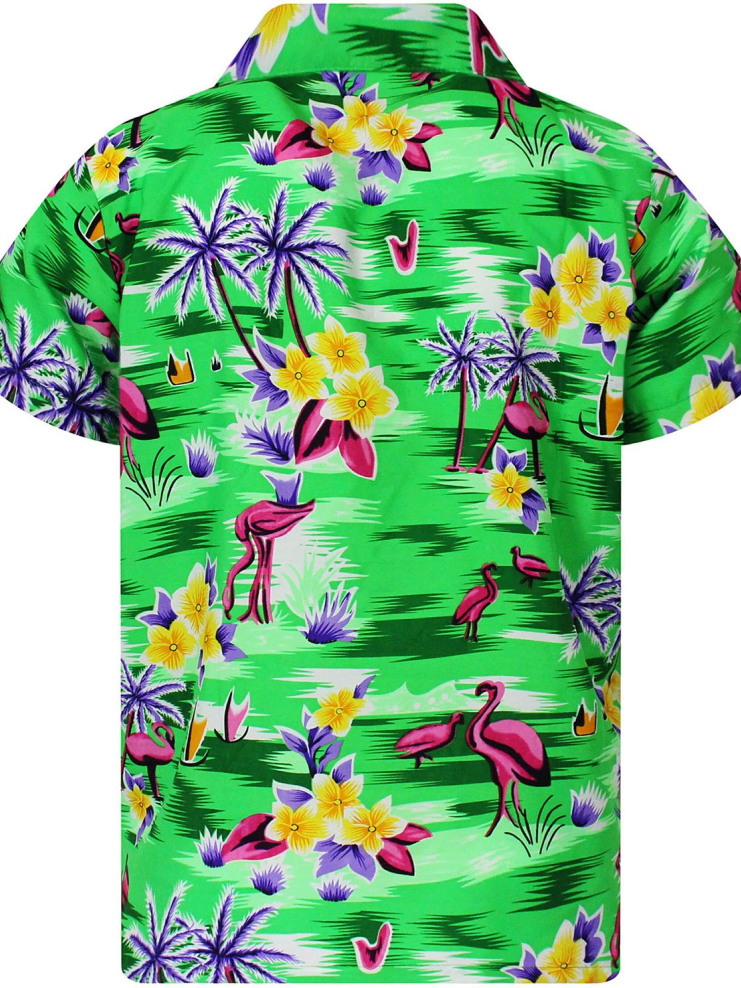 Maglietta 'Flamingos' di King Kameha in giallo