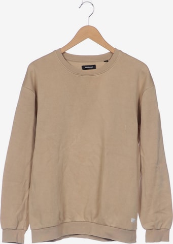 JACK & JONES Sweatshirt & Zip-Up Hoodie in L in Beige: front