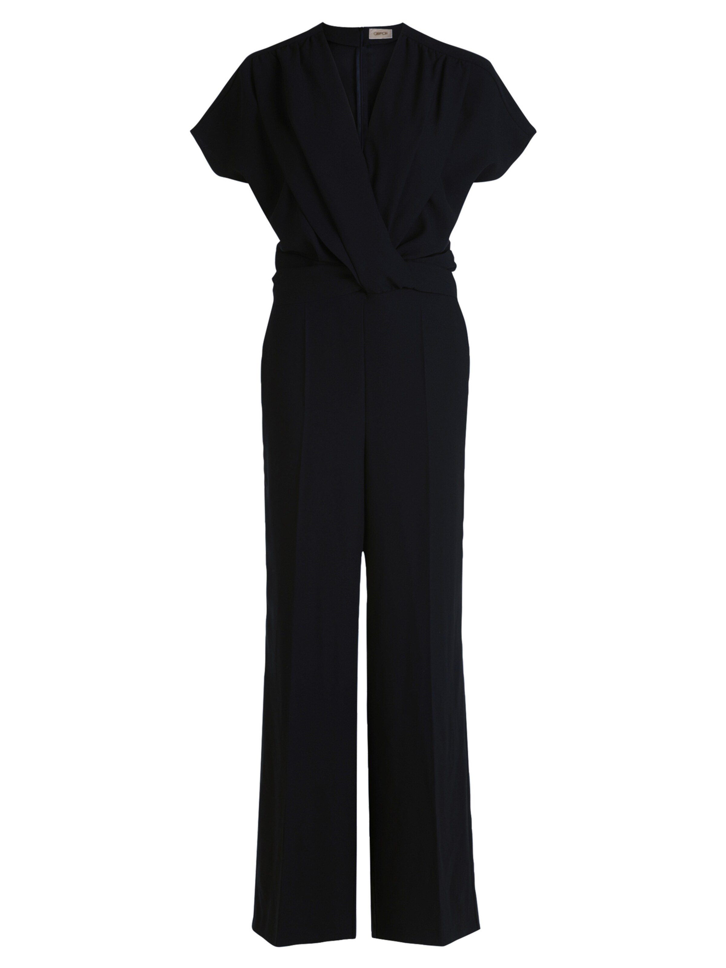 Cartoon Jumpsuit in Black: front