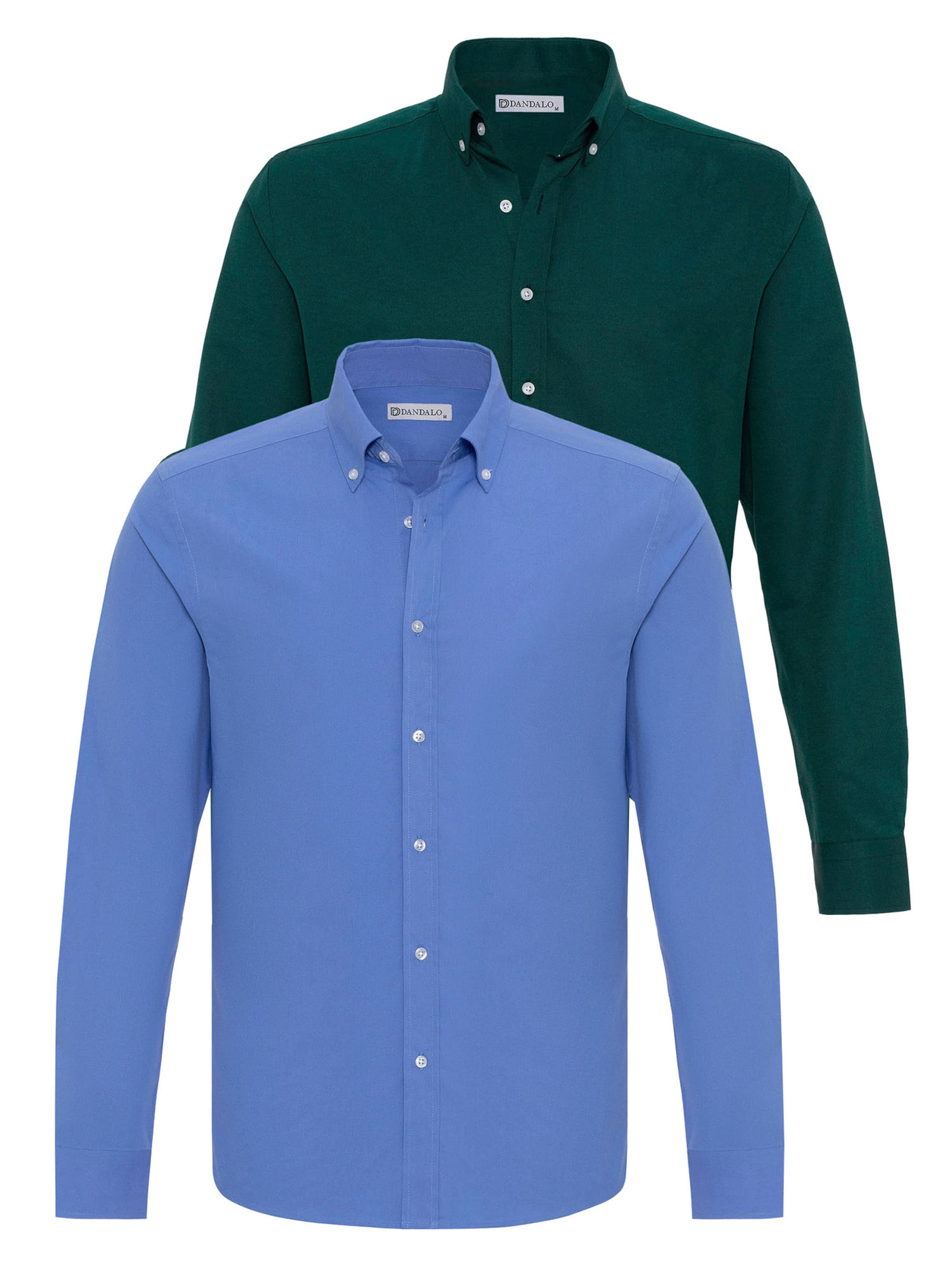 Dandalo Rovný strih Košeľa - Modrá: predná strana