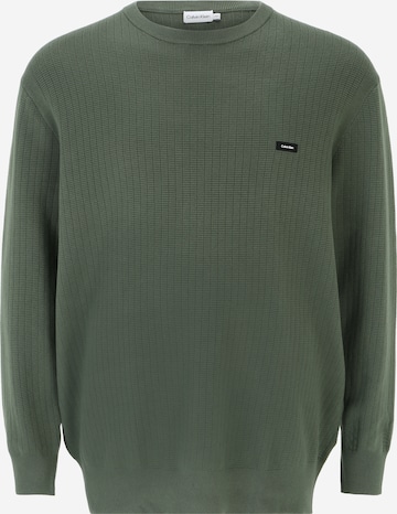 Calvin Klein Big & Tall Trui in Groen: voorkant