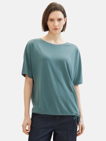 T-shirt TOM TAILOR en vert : devant