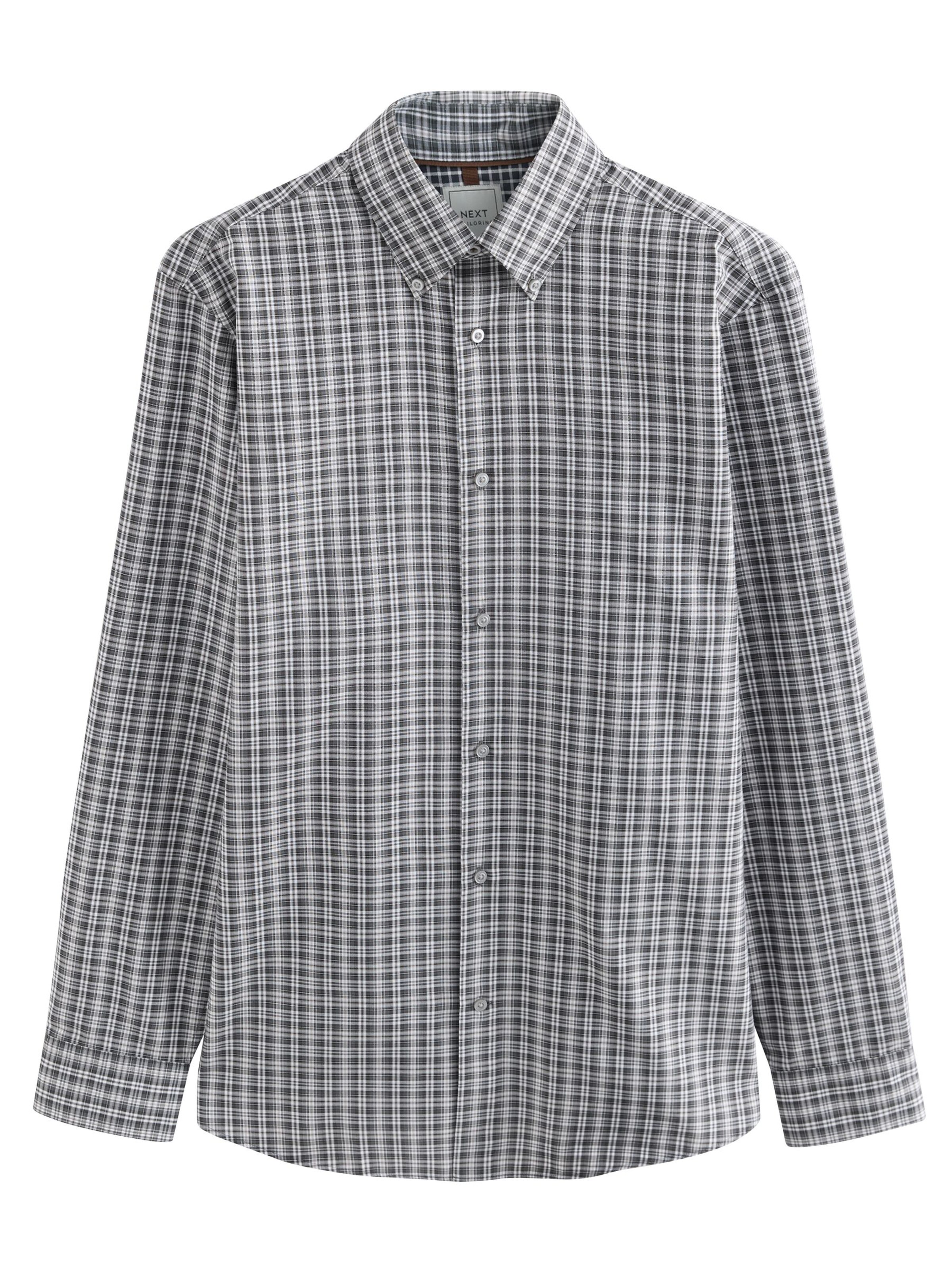 Next Средняя посадка Рубашка в Серый