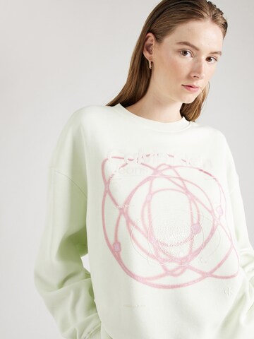 Sweat-shirt 'GALAXY' Calvin Klein Jeans en vert