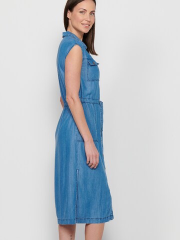 KOROSHI Shirt Dress in Blue