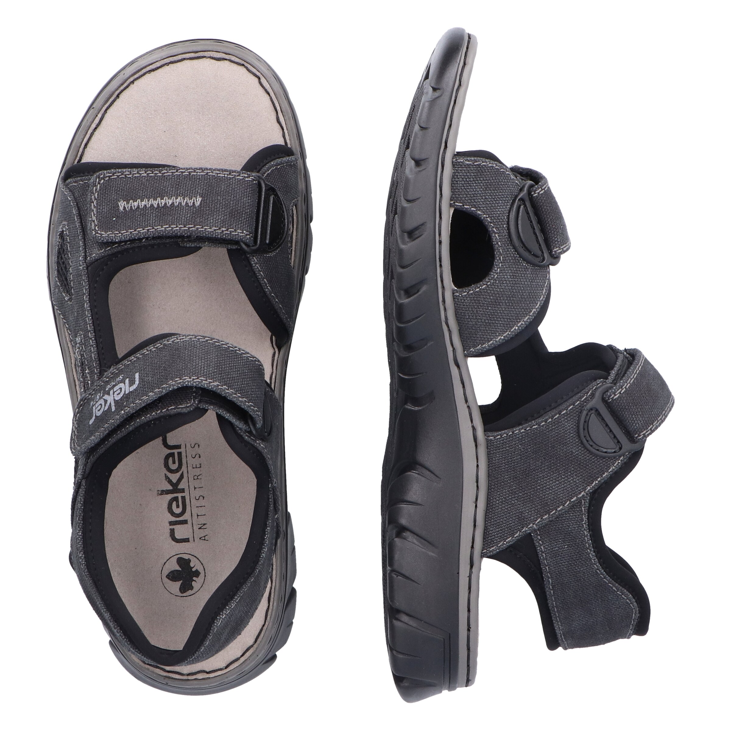 Rieker Hiking Sandals in Grey