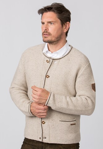 STOCKERPOINT Gebreide klederdrachtjas 'Amaro' in Beige: voorkant