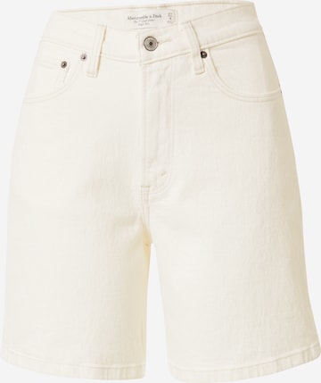 Regular Pantalon Abercrombie & Fitch en beige : devant