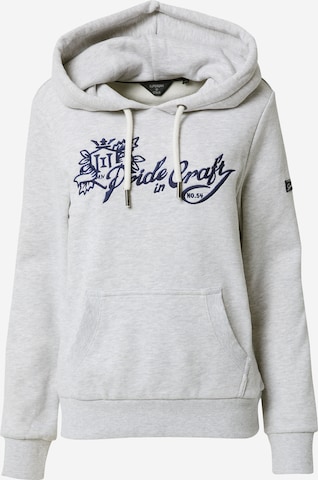 Sweat-shirt Superdry en gris : devant