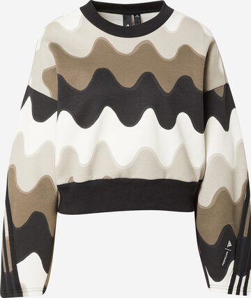 ADIDAS SPORTSWEARSportska sweater majica 'Marimekko Future Icons' - smeđa boja: prednji dio