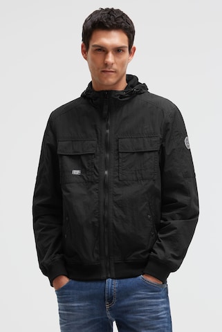 CAMP DAVID Between-Season Jacket in Black: front