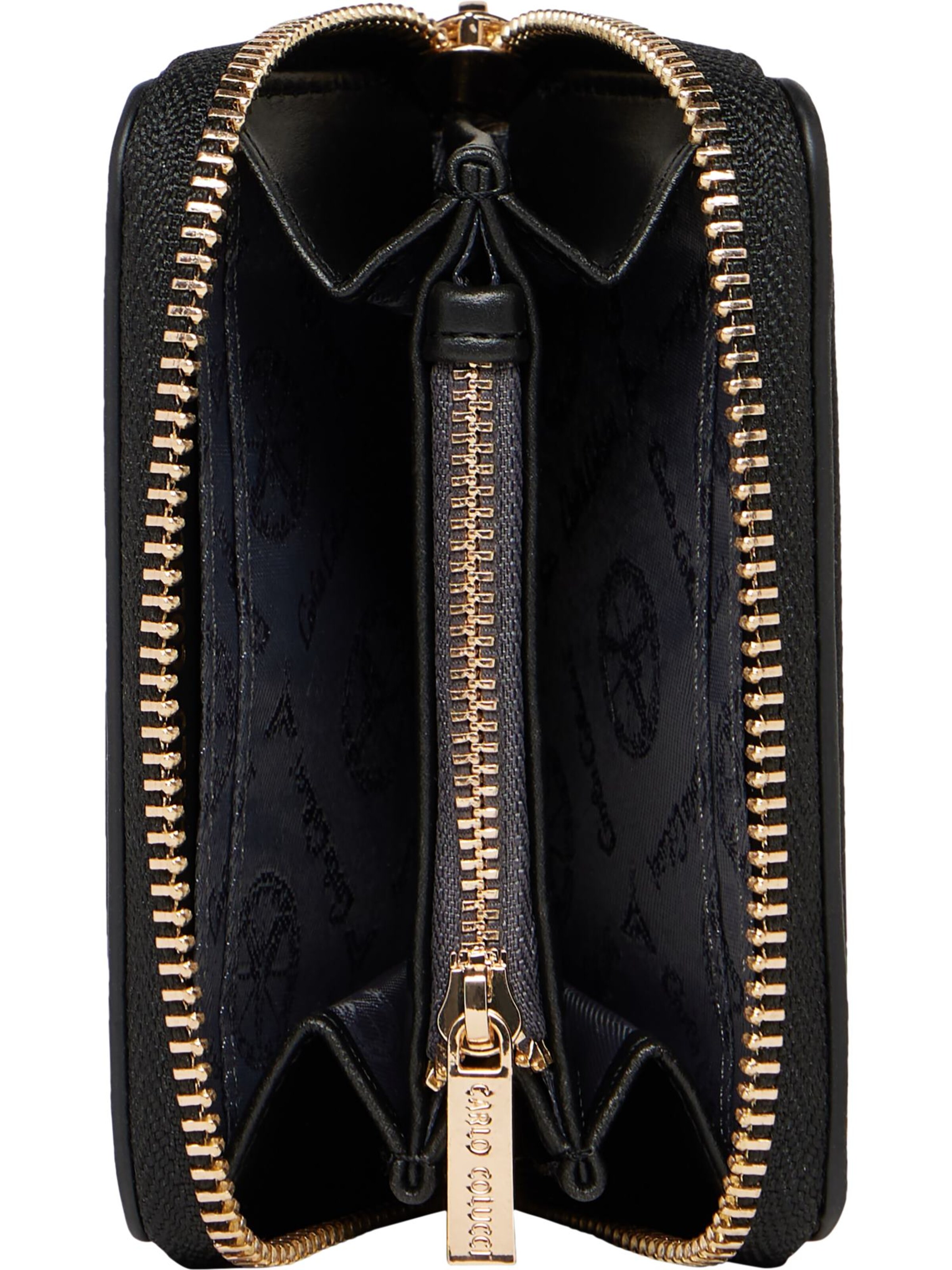 Carlo Colucci Portemonnee ' Devescovi ' in Zwart