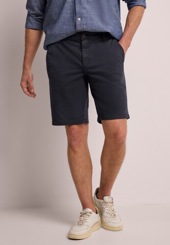Street One MEN Regular Chino Pants in Blue: front