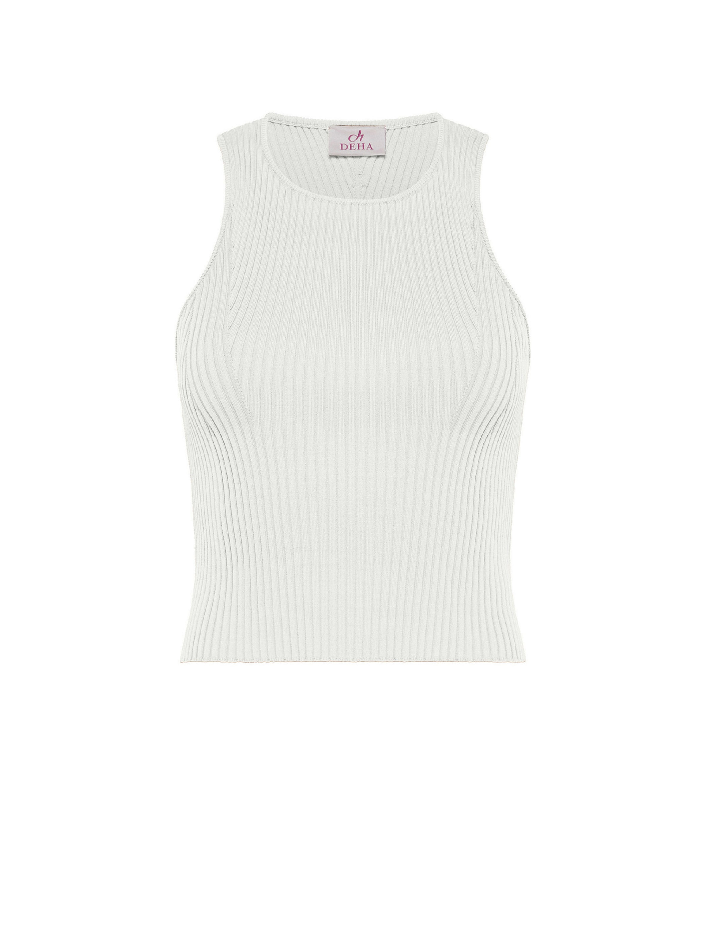 DEHA Knitted top in White: front