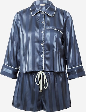 Free People Short Pajama Set in Blue: front