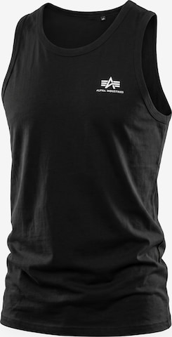 T-Shirt ALPHA INDUSTRIES en noir : devant