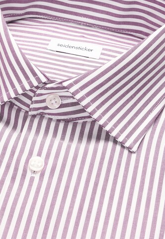 SEIDENSTICKER Regular fit Business shirt in Purple