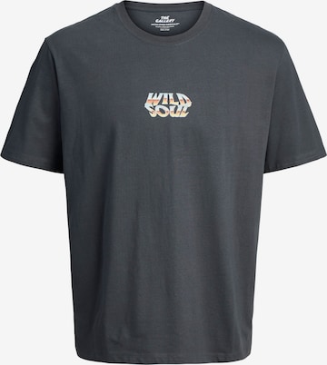 JACK & JONES - Camiseta 'JORSTEEL GALLERY' en gris: frente