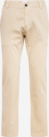 Calvin Klein Jeans Regular Chinobyxa i beige: framsida