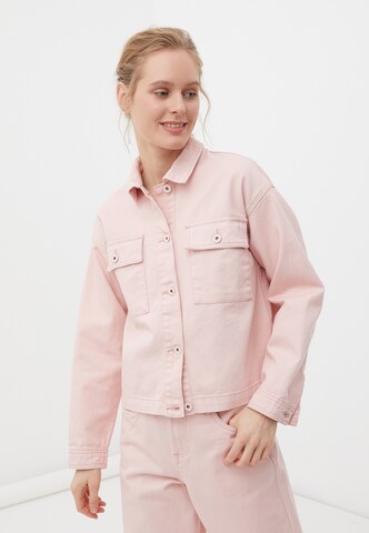 Finn Flare Between-season jacket 'Denim' in Pink: front