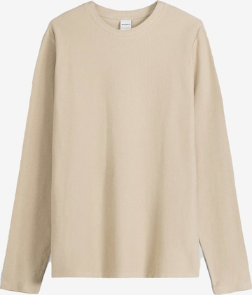 Bershka Shirt in Beige: voorkant