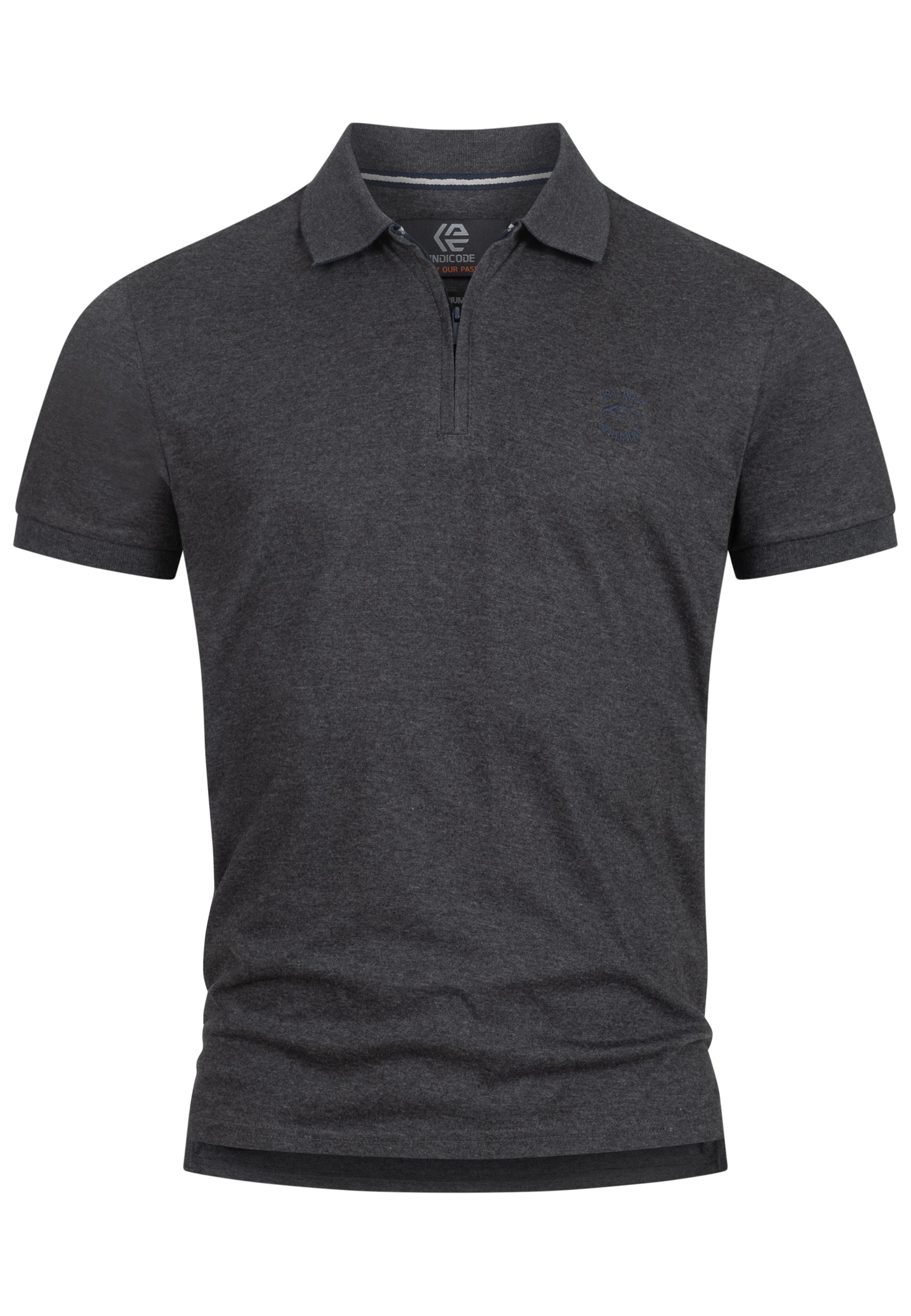 INDICODE JEANS Shirt 'Yonah' in Zwart: voorkant