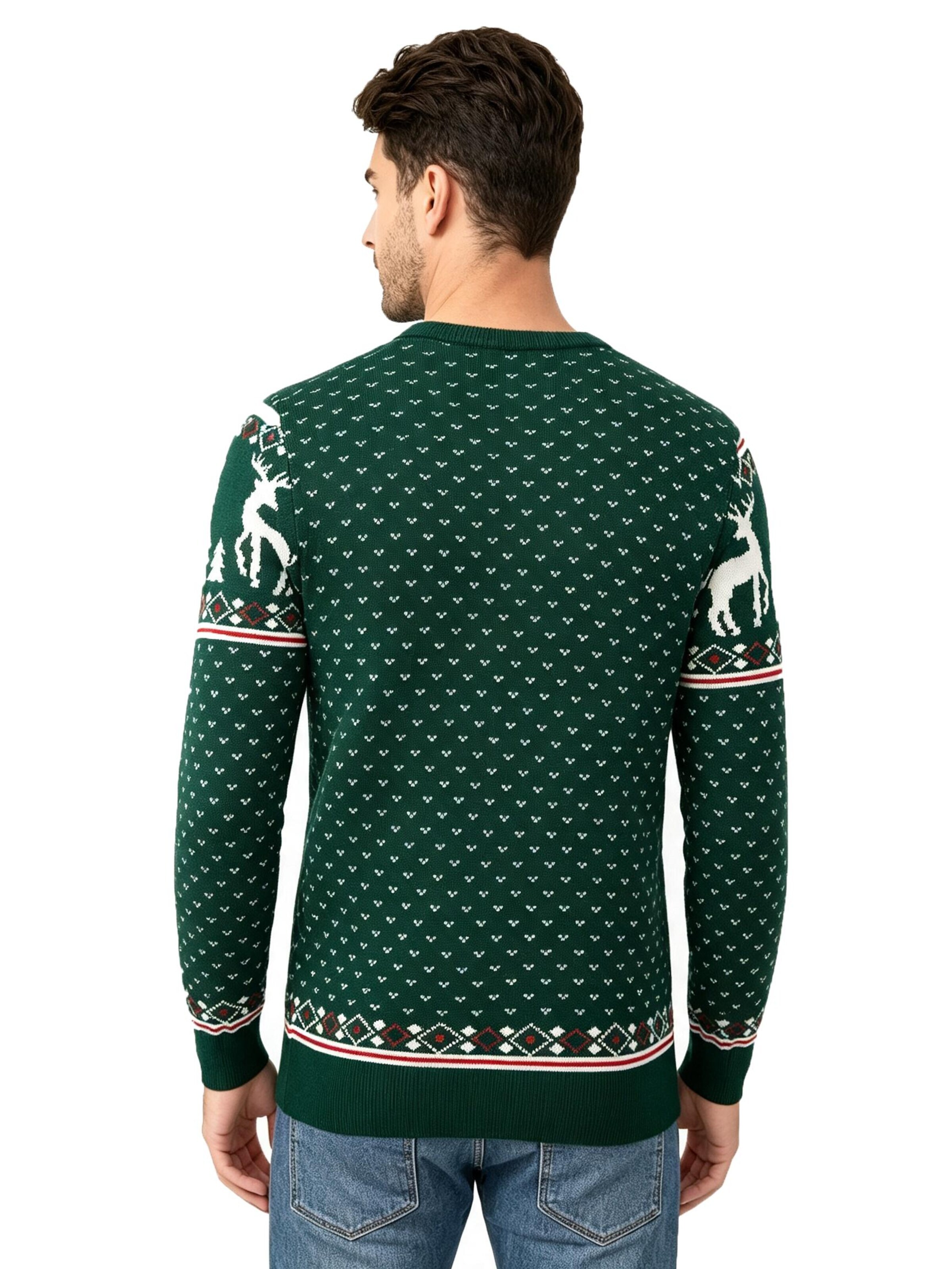 KoJooin Sweater 'Weihnachtspullover für Herren' in Green
