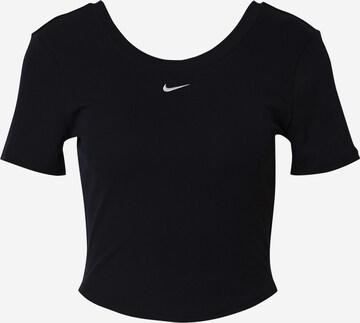 Nike Sportswear Shirt in Zwart: voorkant