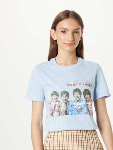 Tricou 'THE BEATLES' de la Daisy Street pe albastru: față