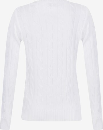 DENIM CULTURE Sweter 'Gratia' w kolorze biały