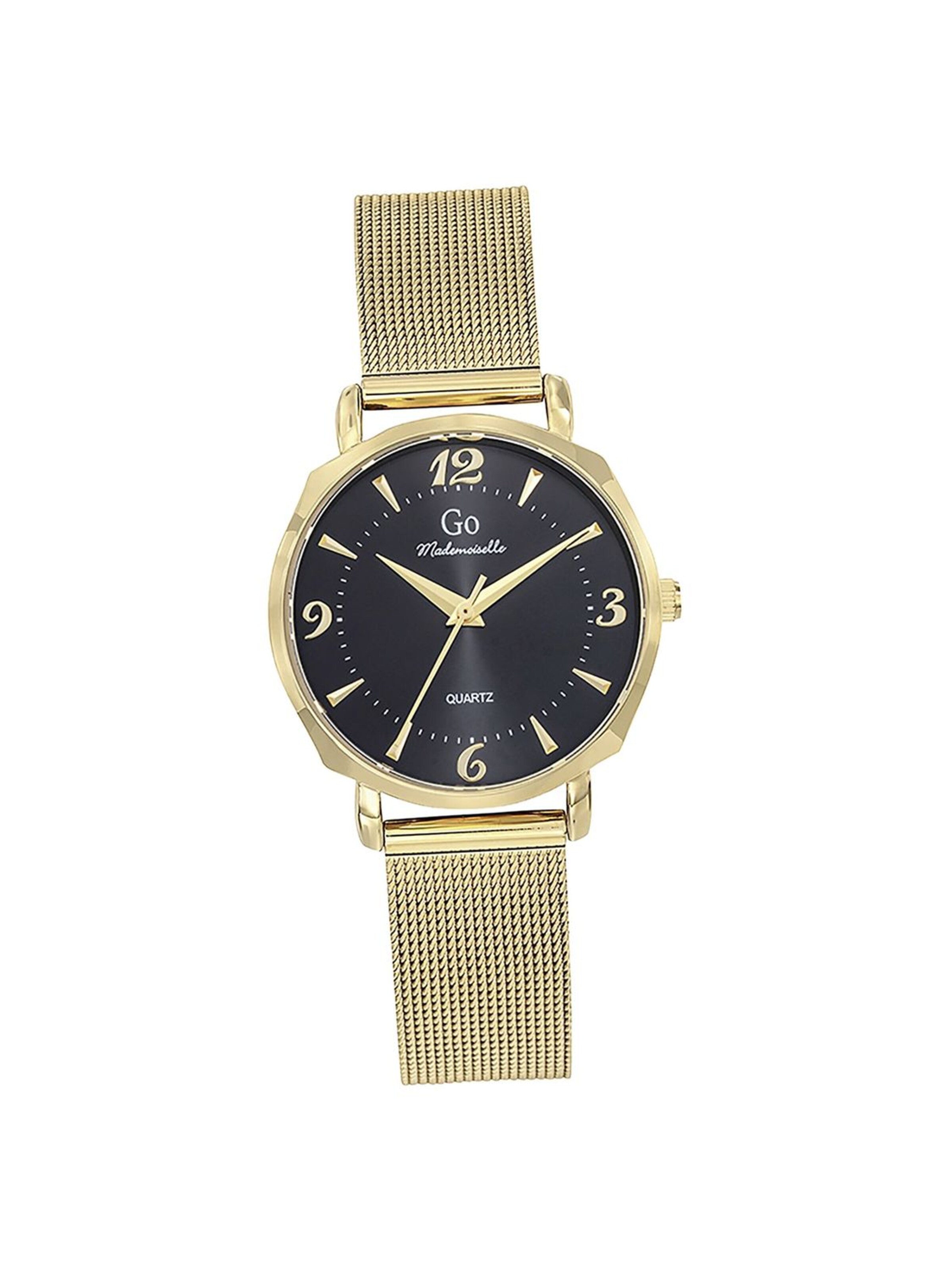 GO GirlOnly - Reloj analógico en oro: frente