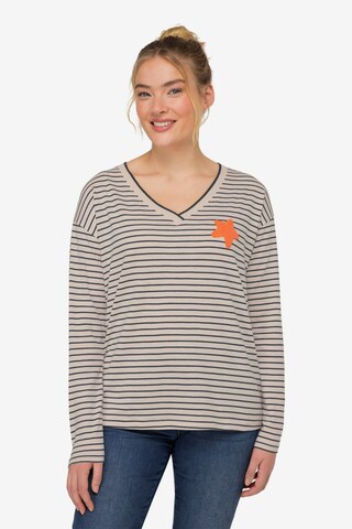 LAURASØN Shirt in Beige: voorkant