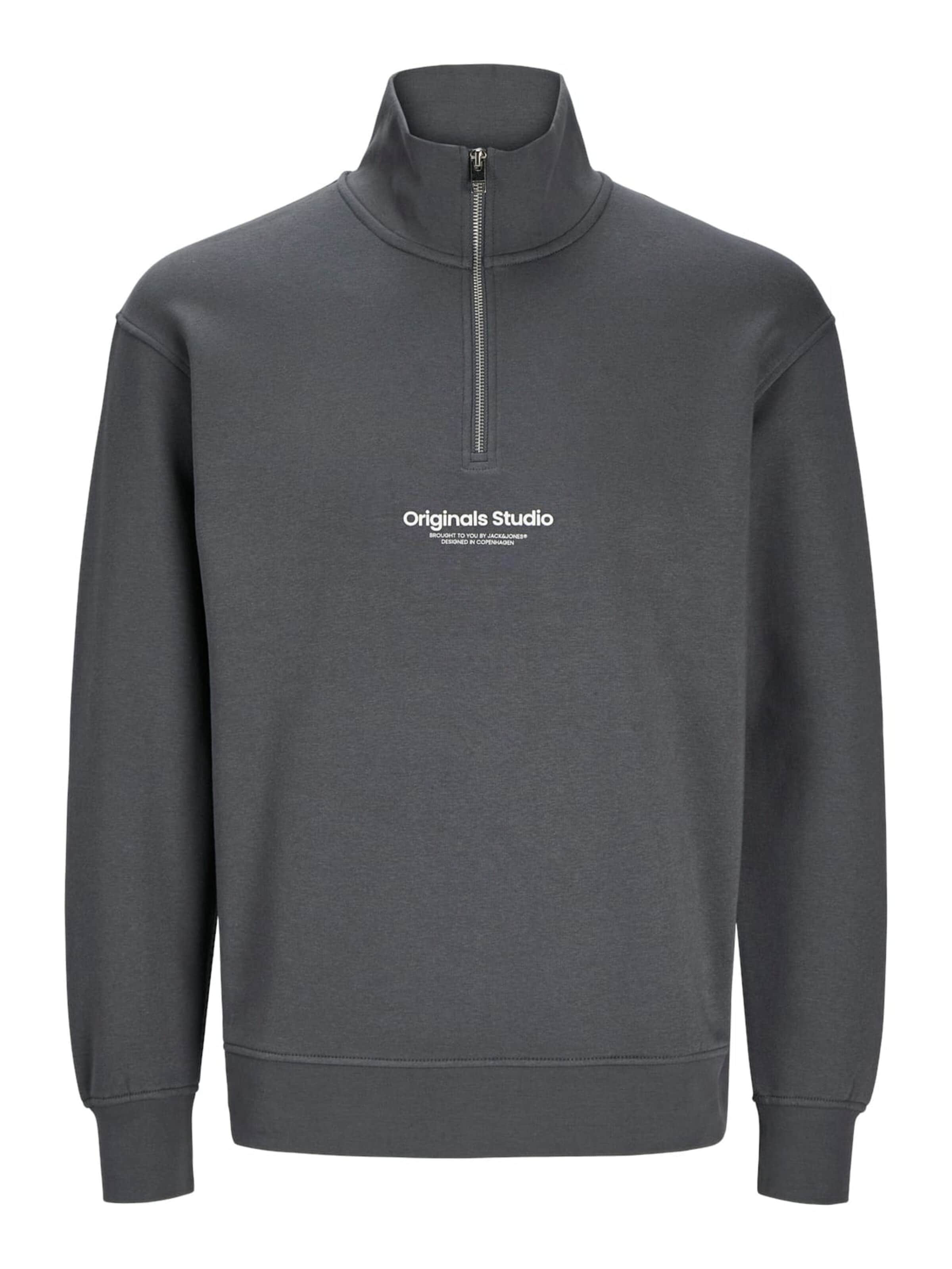 JACK & JONES Sweatshirt 'Vesterbro' in Grey: front