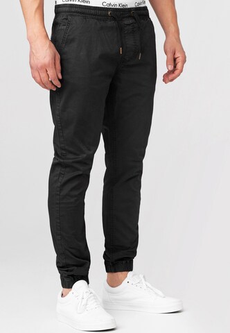 Regular Pantaloni 'Fields' de la INDICODE JEANS pe negru