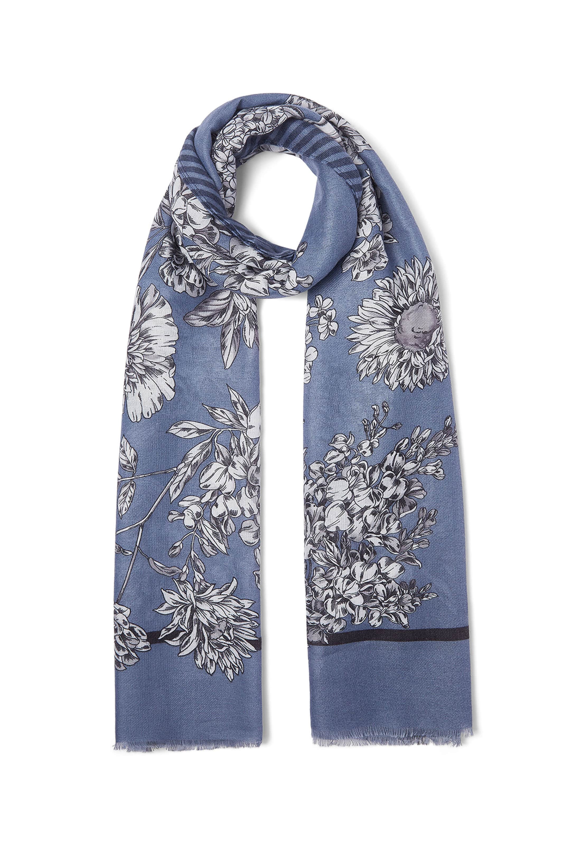 Fular de la Liu Jo pe albastru: față