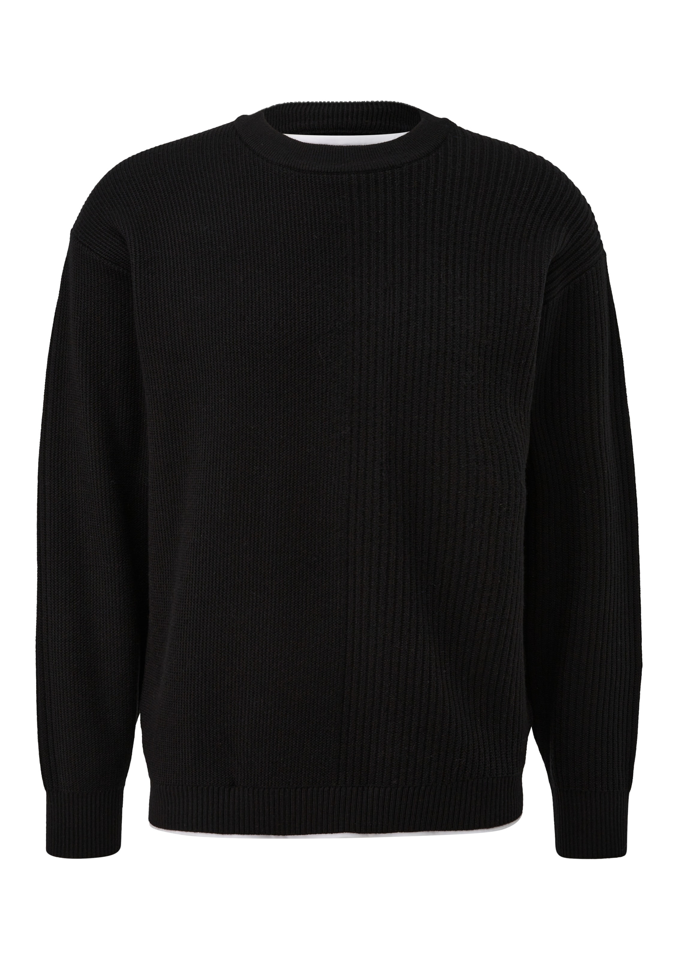 QS Pullover in Schwarz: Vorderseite