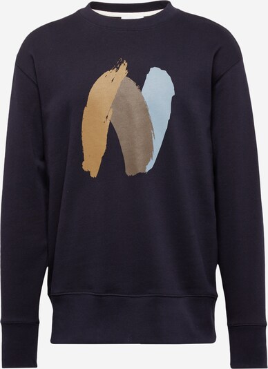 NORSE PROJECTS Sweatshirt 'Arne' in Navy / Light blue / Mocha / Light brown, Item view