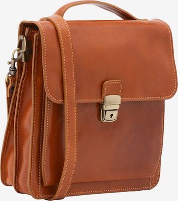 Borsa a tracolla di Viola Castellani in arancione: frontale