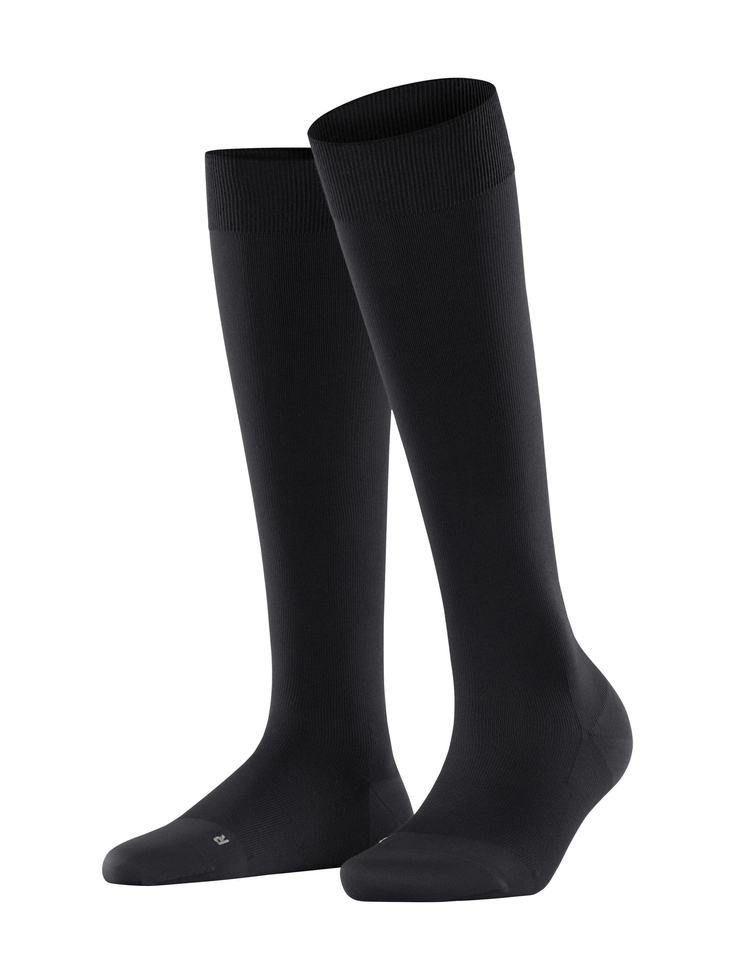 FALKE Overknee Strümpfe 'Energizer'‌‌‌‌‌‌‌‌‌‌ in Schwarz: Vorderseite