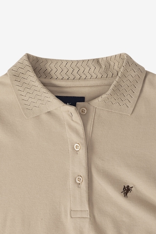 DENIM CULTURE Poloshirt 'Blaga' in Beige